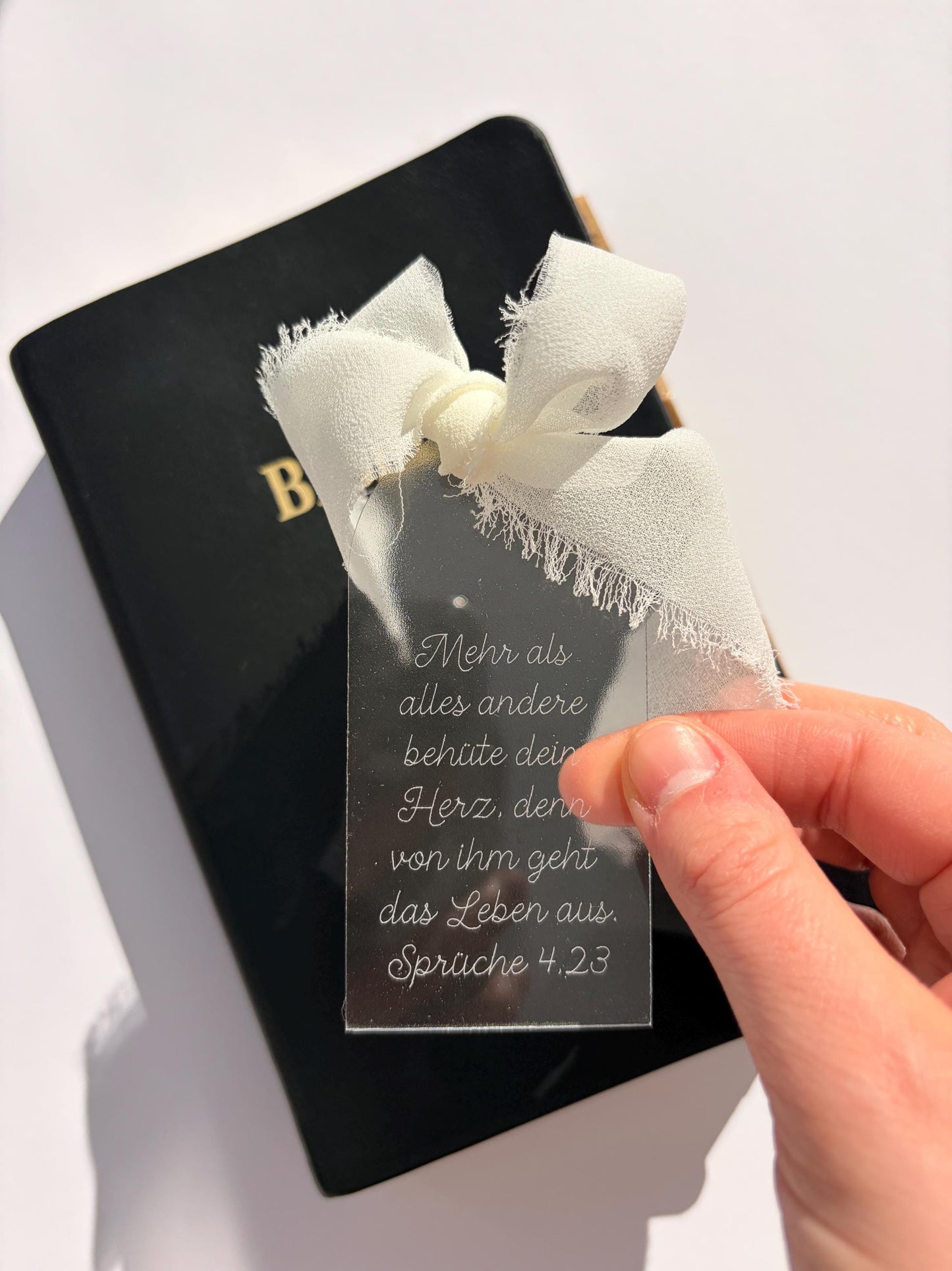 Christliches Lesezeichen aus Plexiglas Bibelvers Lesezeichen christliche Geschenke zur Hochzeit & Taufe Christliches Hochzeitsgeschenk