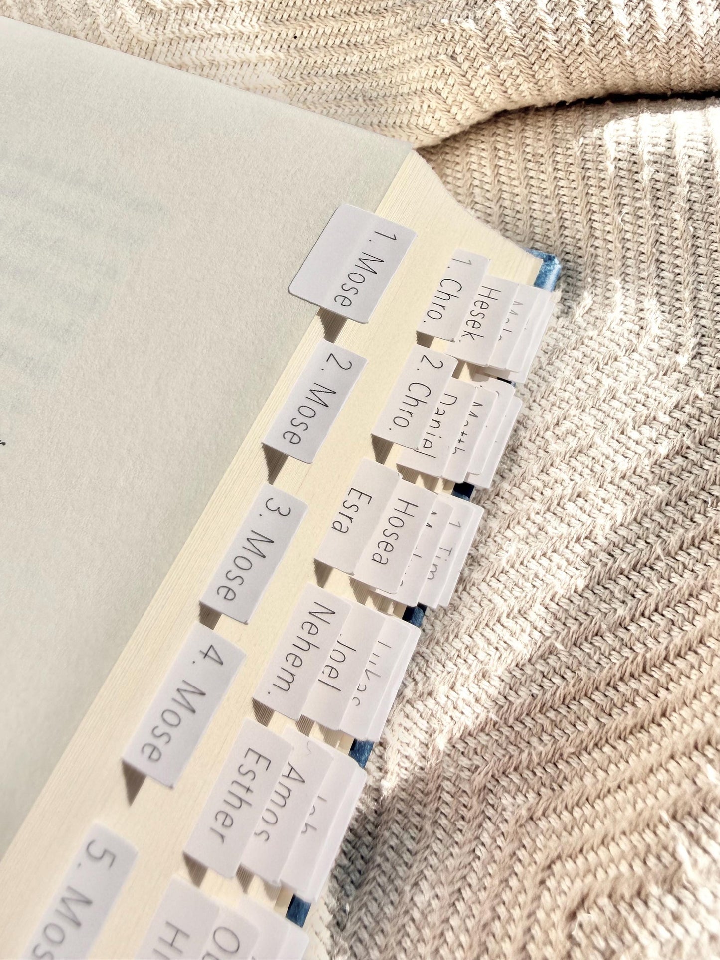 Mini Bibelregister Deutsch | beige Bibel Tabs für Männer und Frauen Bibelregister für Taschenbibel, kleine Bibelregister, Bibel Journaling