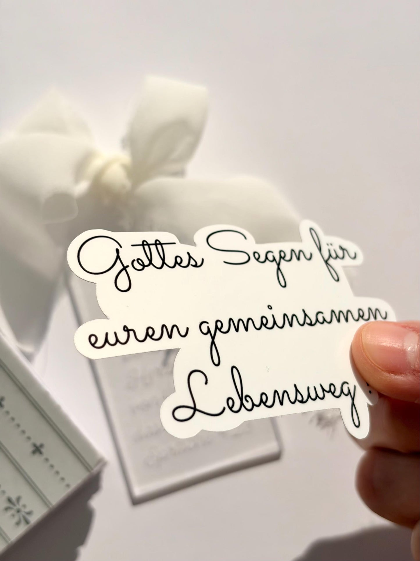 Christlicher Sticker zur Hochzeit christliche Sticker Etiketten christlich Geschenk Verpacken bibelvers etiketten
