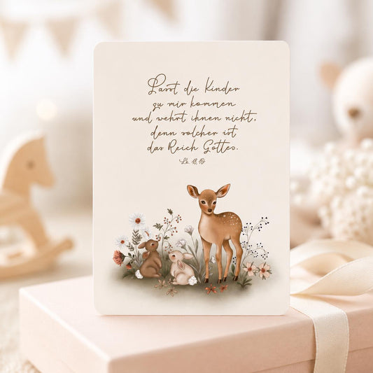 Postkarte für Kinder – Lukas 18,16